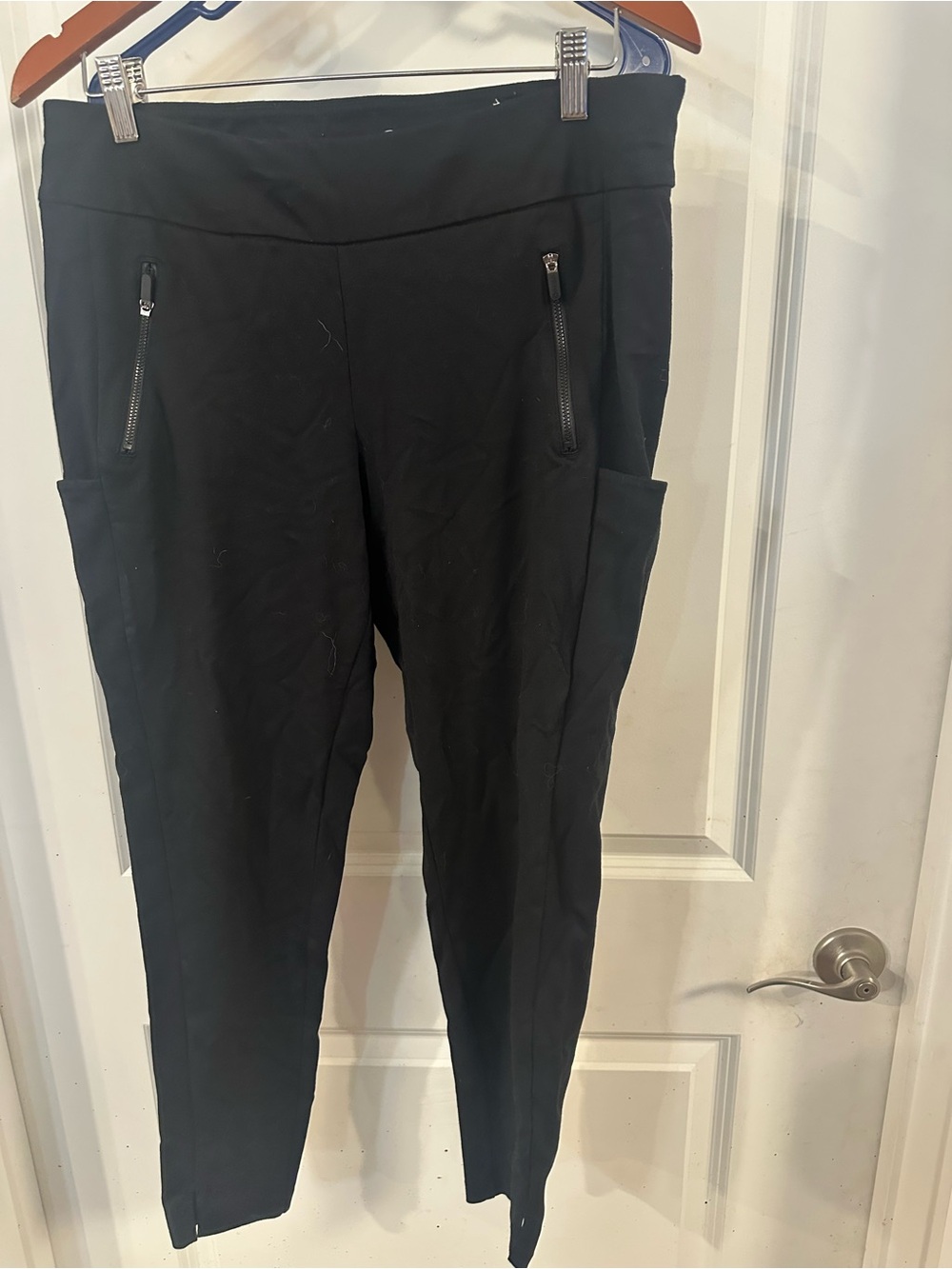 GAIAM Black Zip-Pocket Track Joggers